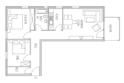Apartment 2 - Ground Plan